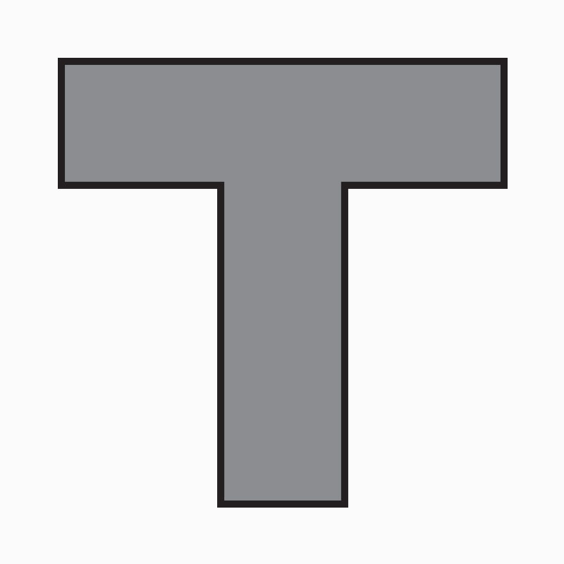 Perfil T (Abas Desiguais)